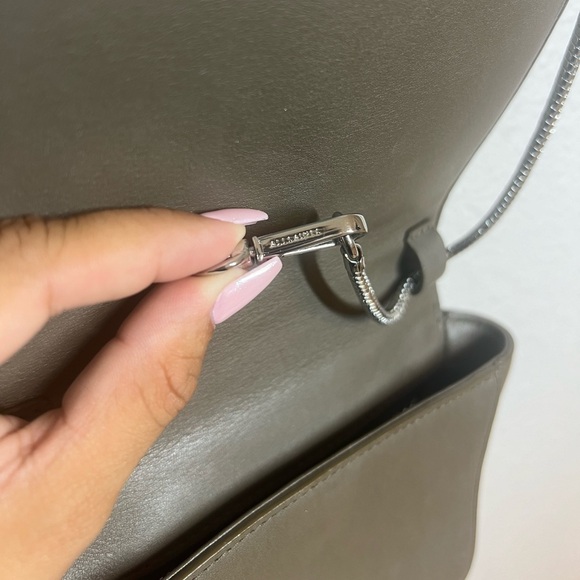 All Saints Arc Small Crossbody Purse in Mink Grey - Picture 12 of 14